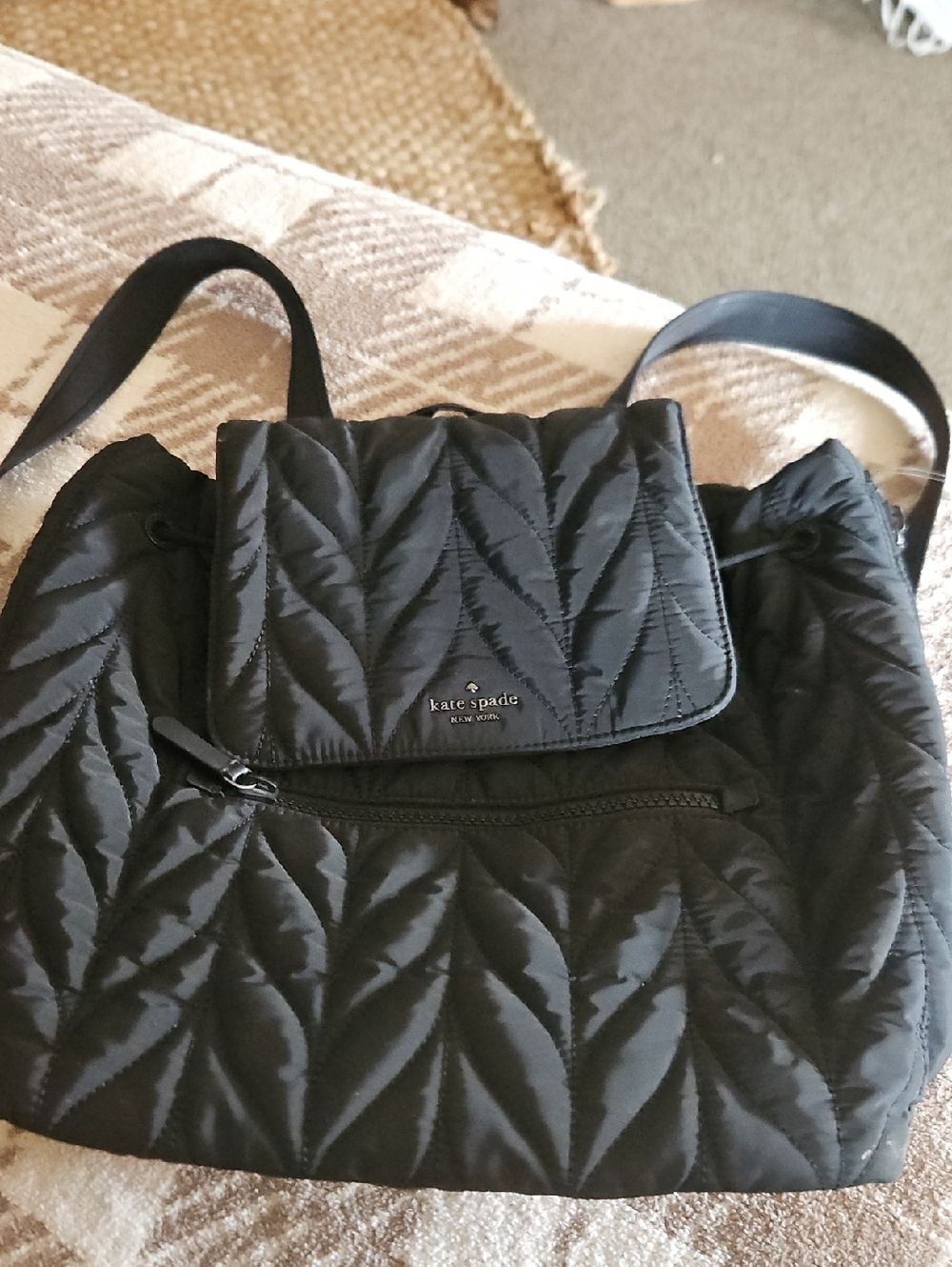 kate spade Quilted Black Shoulder Bag
